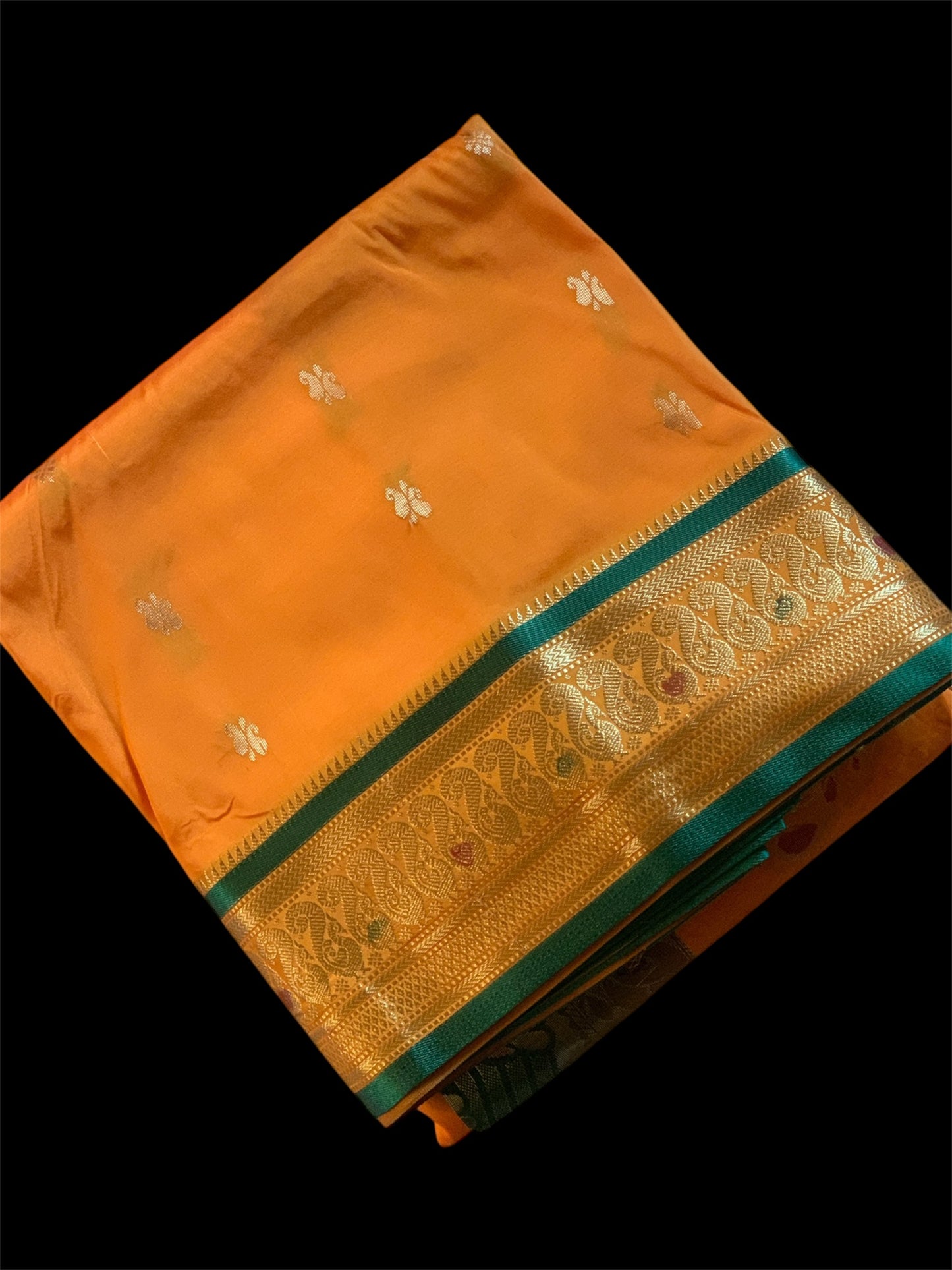 Yellow Color Silk Navari Readymade/Easy Saree (Clearance)