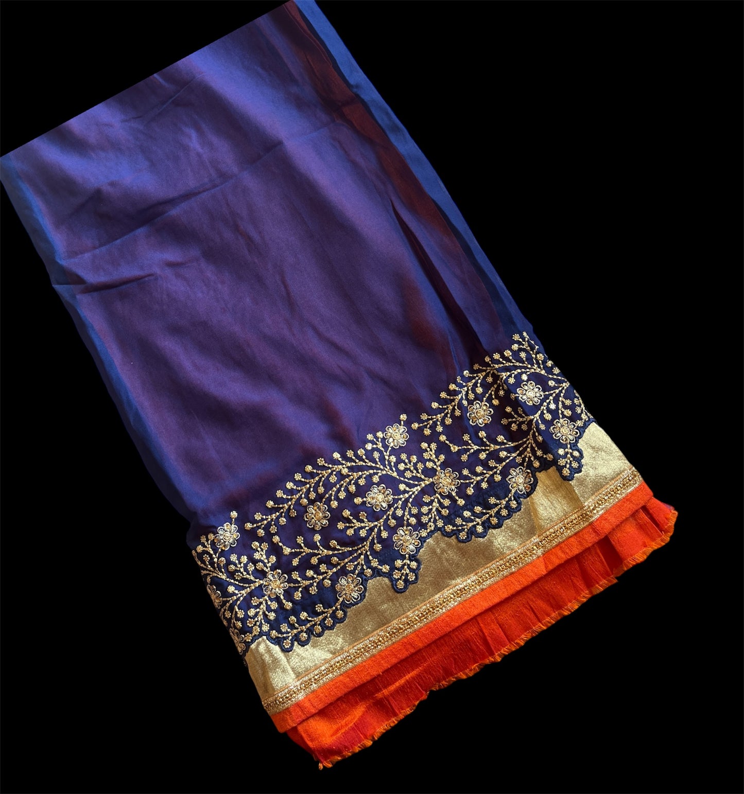 Royal Blue Color Designer Readymade Saree