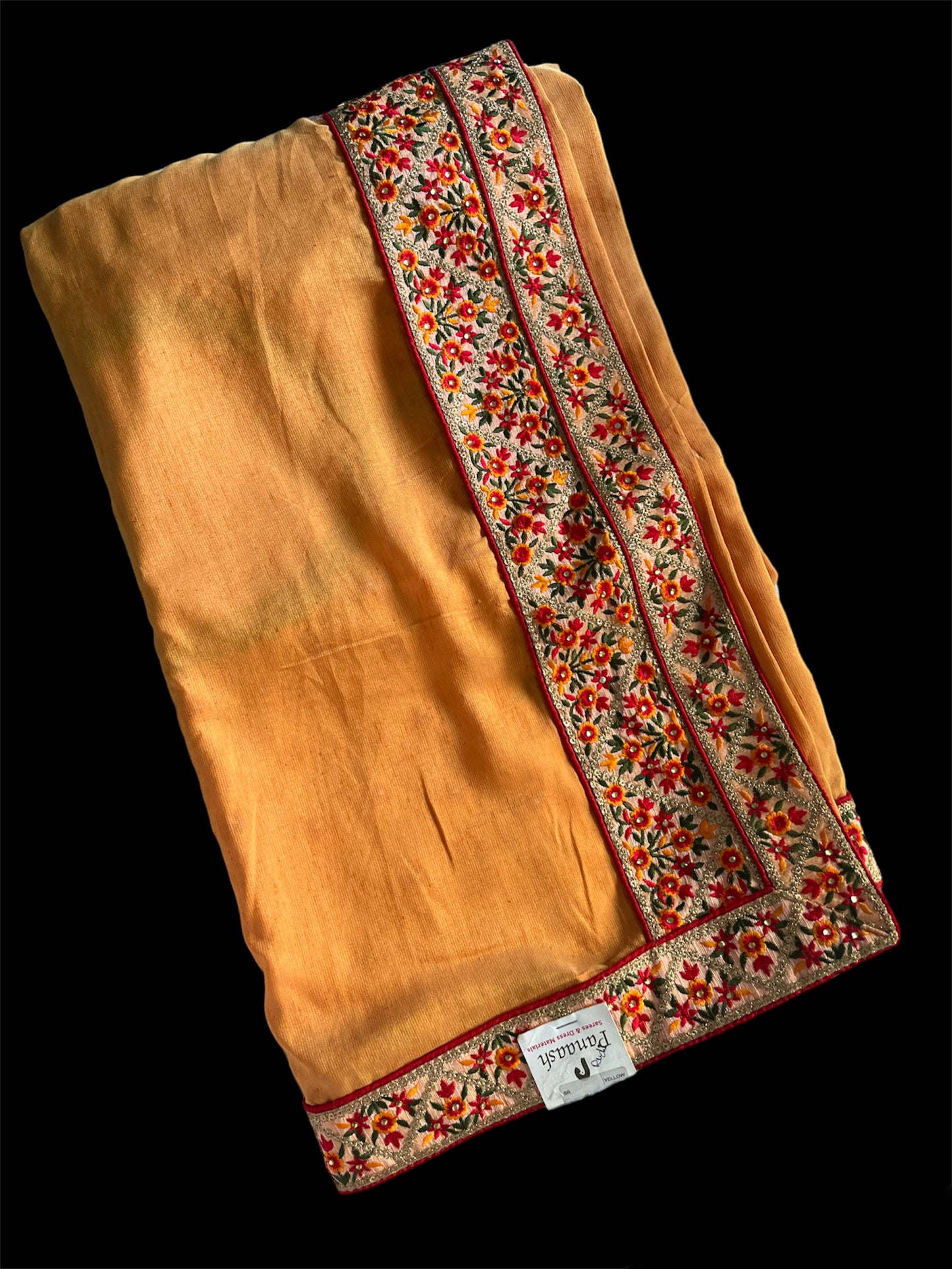 Mustard Color Designer Readymade/Easy Saree (Clearance)