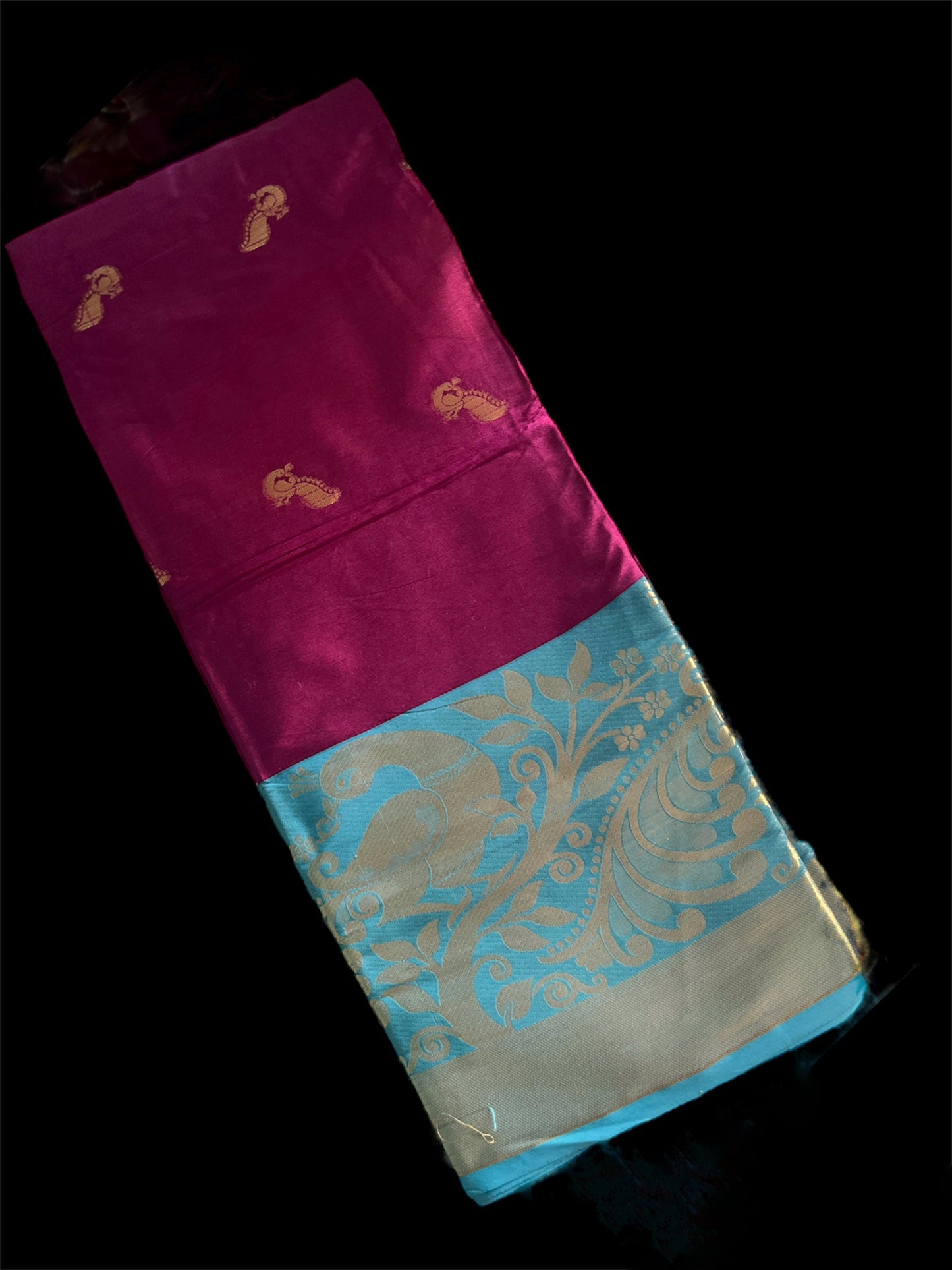 Purple Color Silk Readymade/Easy Saree (Clearance)