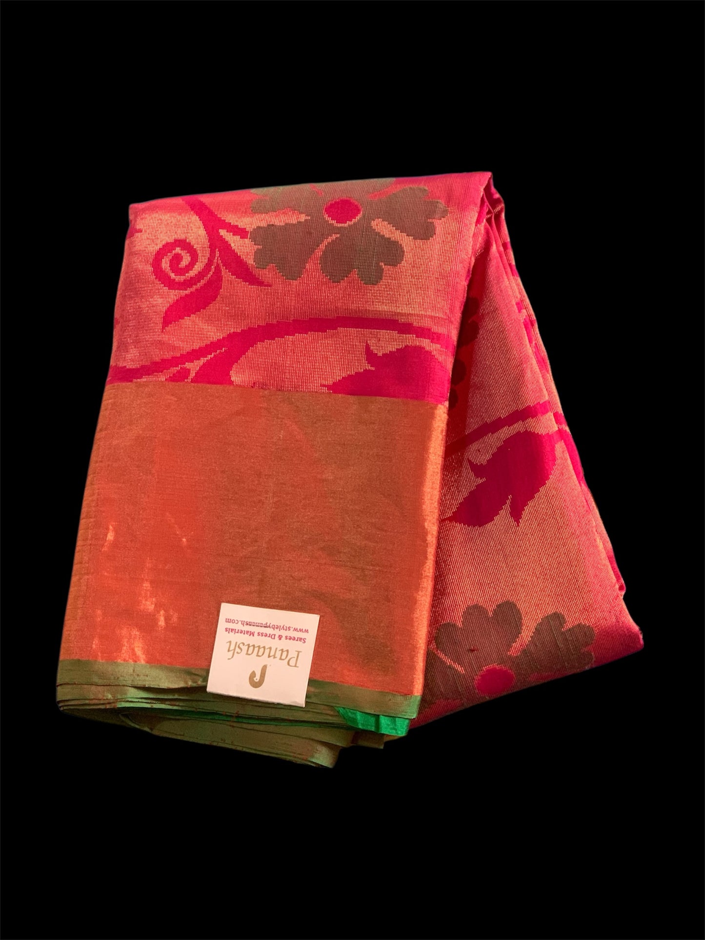 Pink Pure Kanchipuram Silk Readymade/Easy Saree