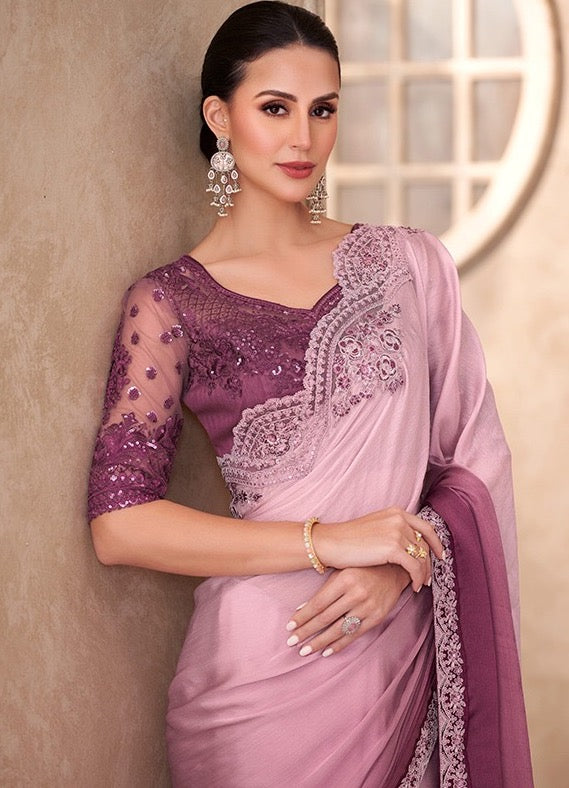 Multicolor Cocktail Party Wear Readymade Saree