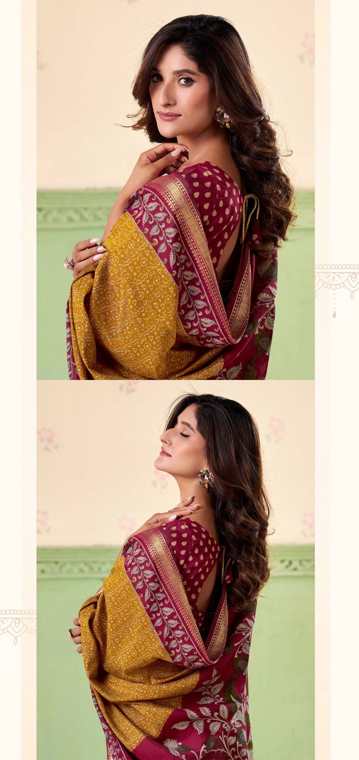 Plain Mustard Mul Cotton Easy/Readymade Saree