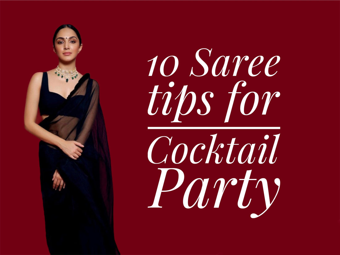 10 Sexy ways to wear a Saree to a Cocktail Party.