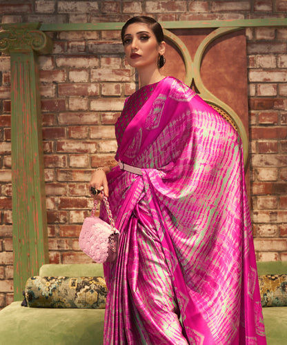 Plus Size Multicolor Crepe Silk Readymade Saree