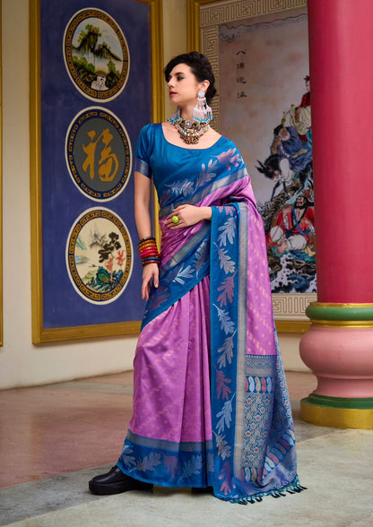 Orchid Readymade/Easy Kanjivaram Saree - Panaash Saree