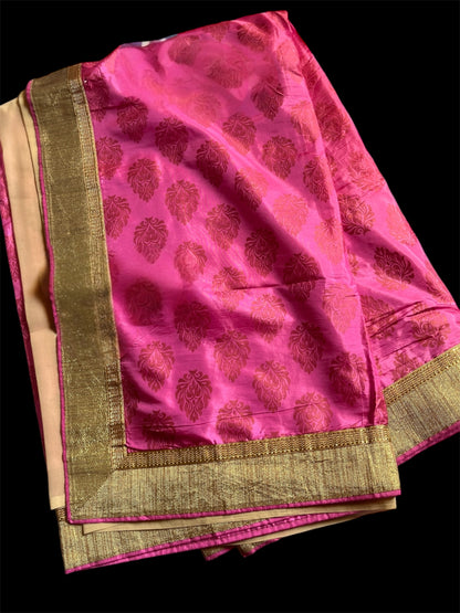 Pink Color Designer Readymade Saree