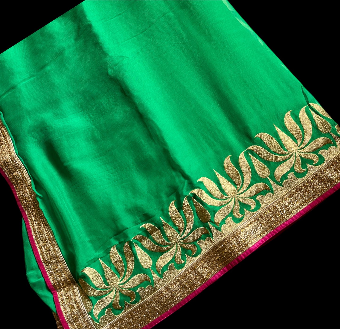 Green Color Designer Readymade Saree