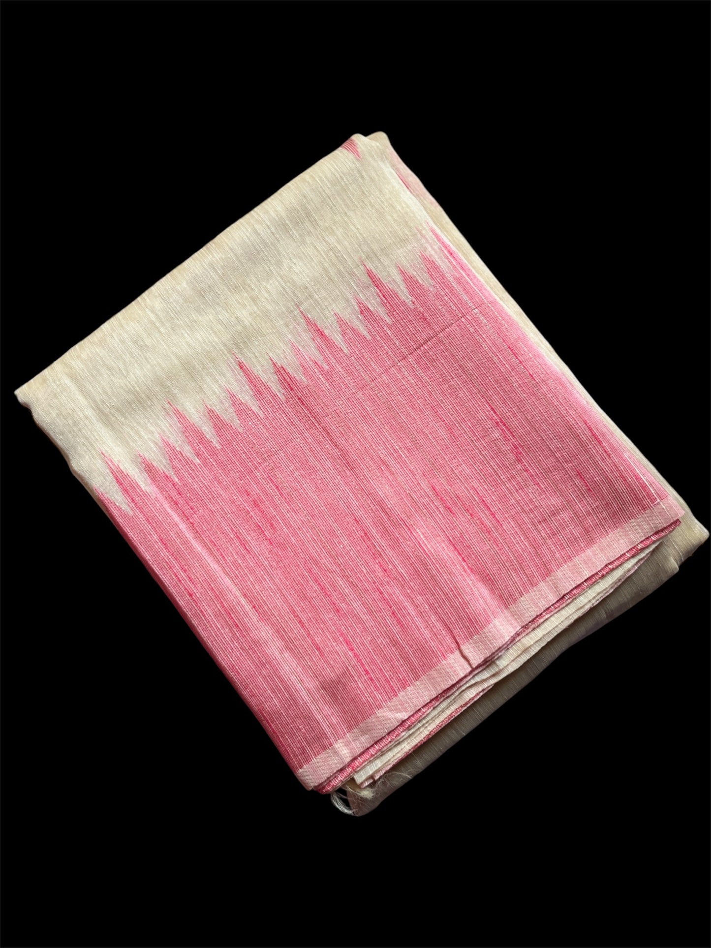 Off White Color Silk Readymade Saree