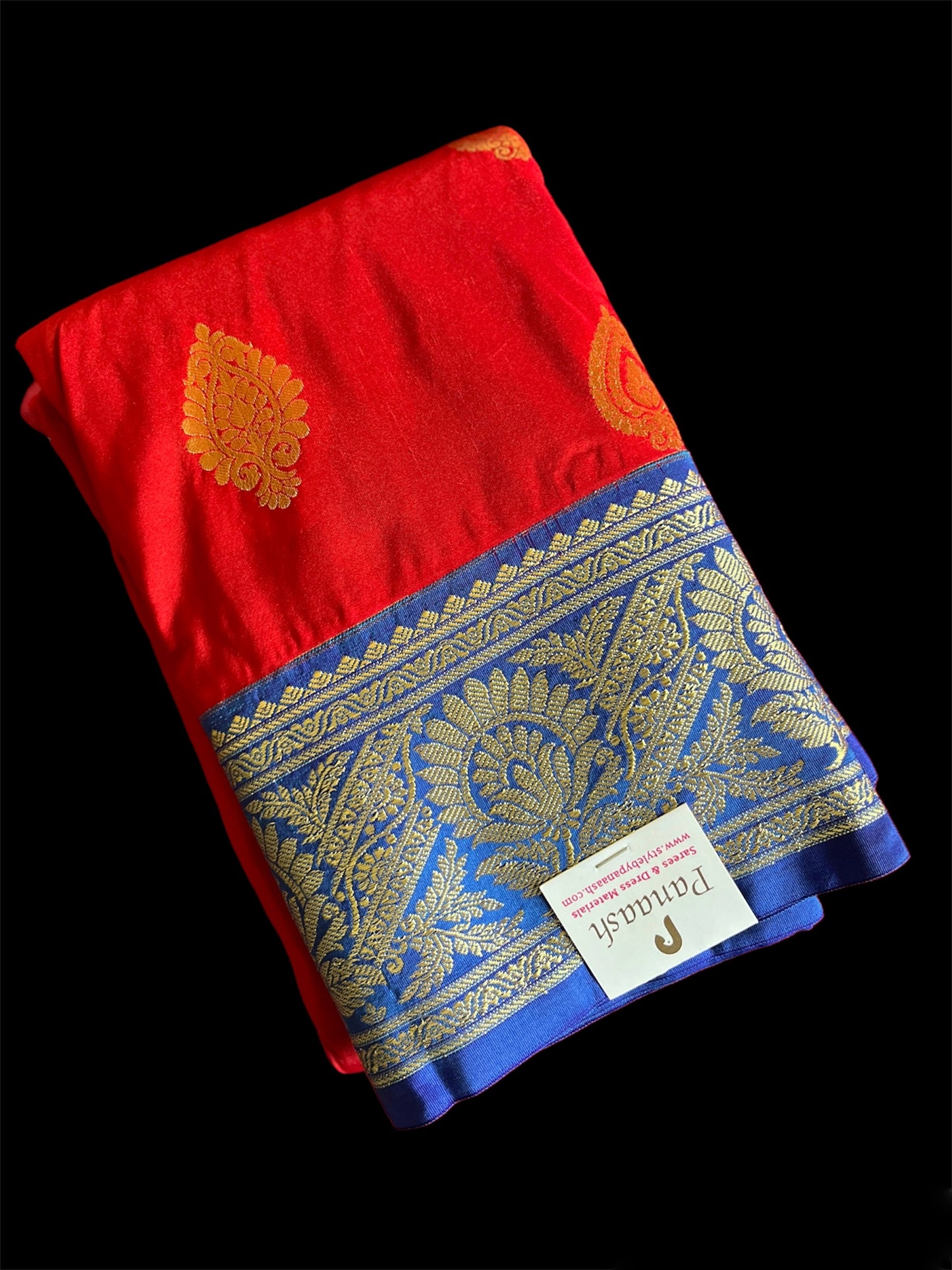 Red Color Silk Readymade/Easy Saree (Clearance)