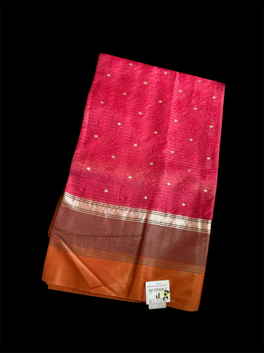 Red Sico Readymade Saree (Clearance)