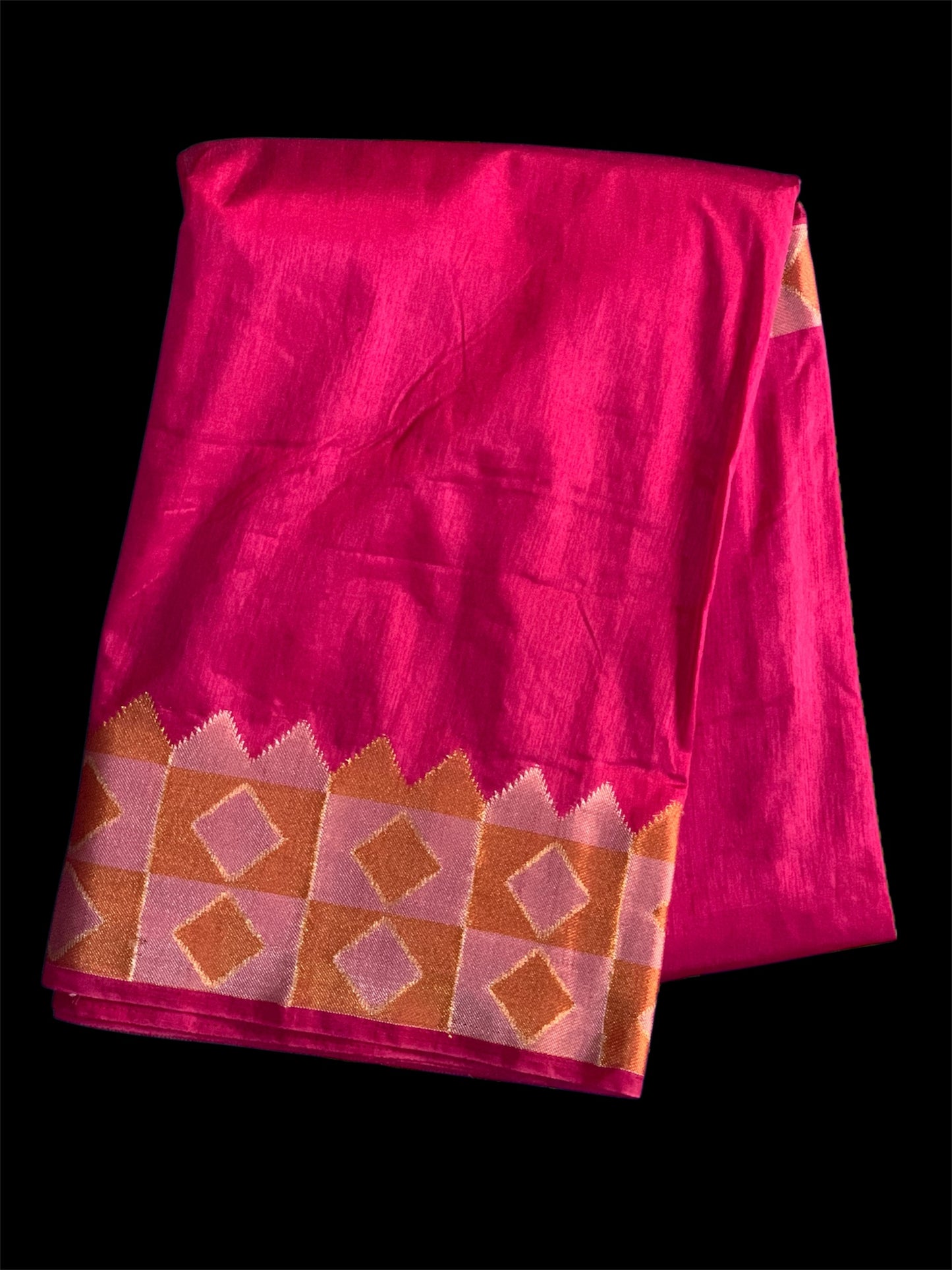 Pink Color Silk Readymade/Easy Saree