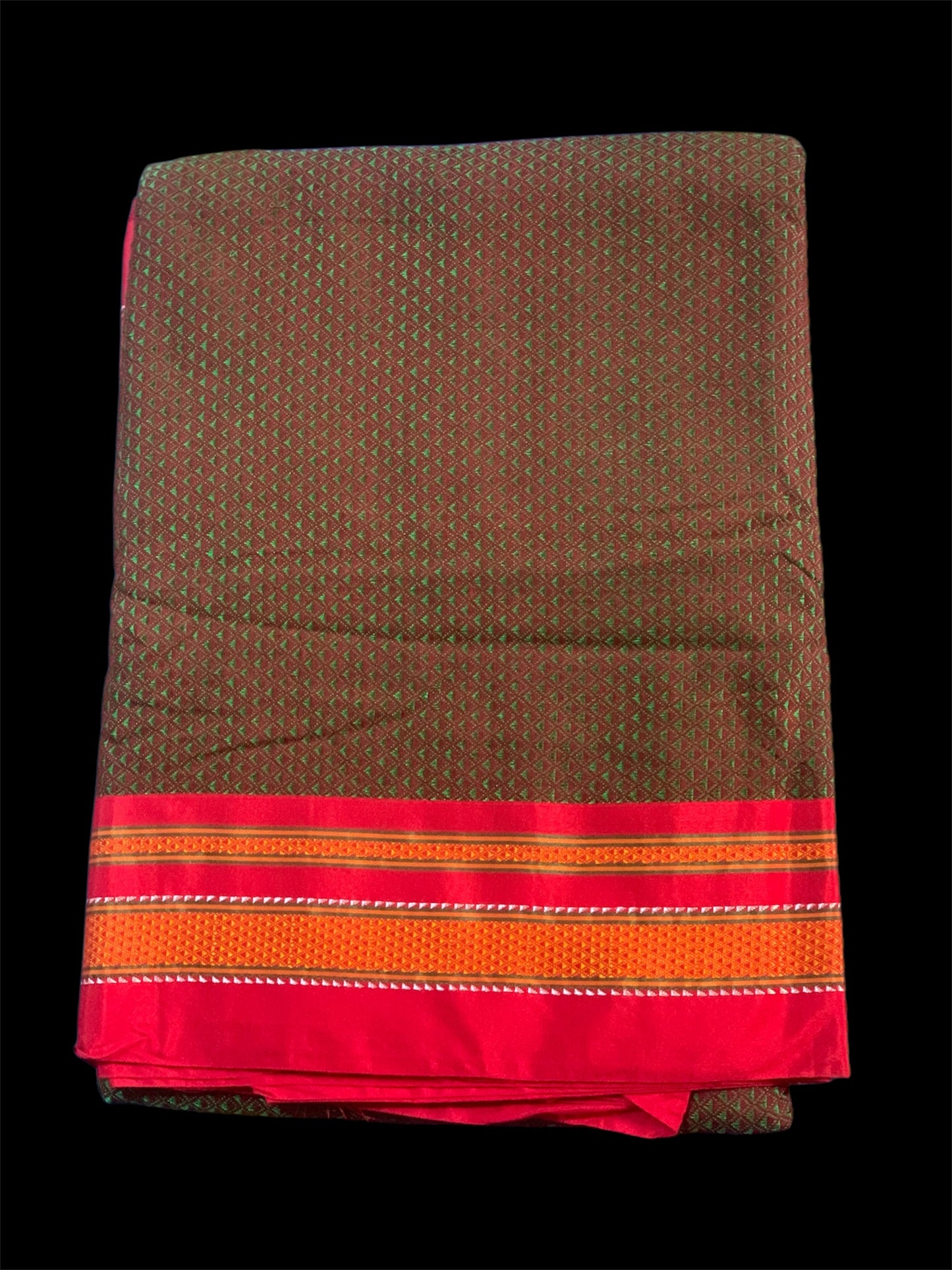 Brown Color Silk Readymade/Easy Saree