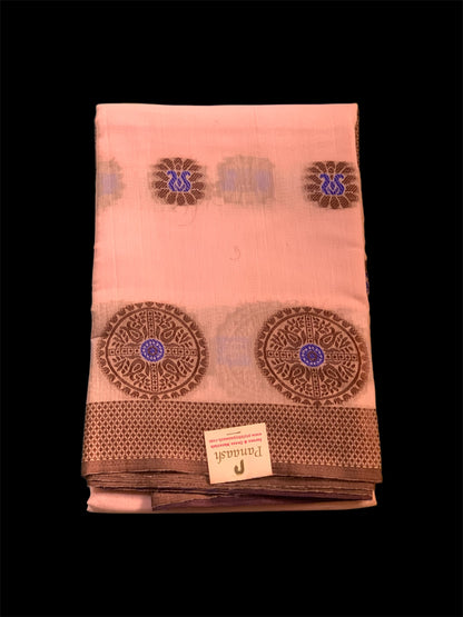 Pink Cotton Readymade/Easy Saree
