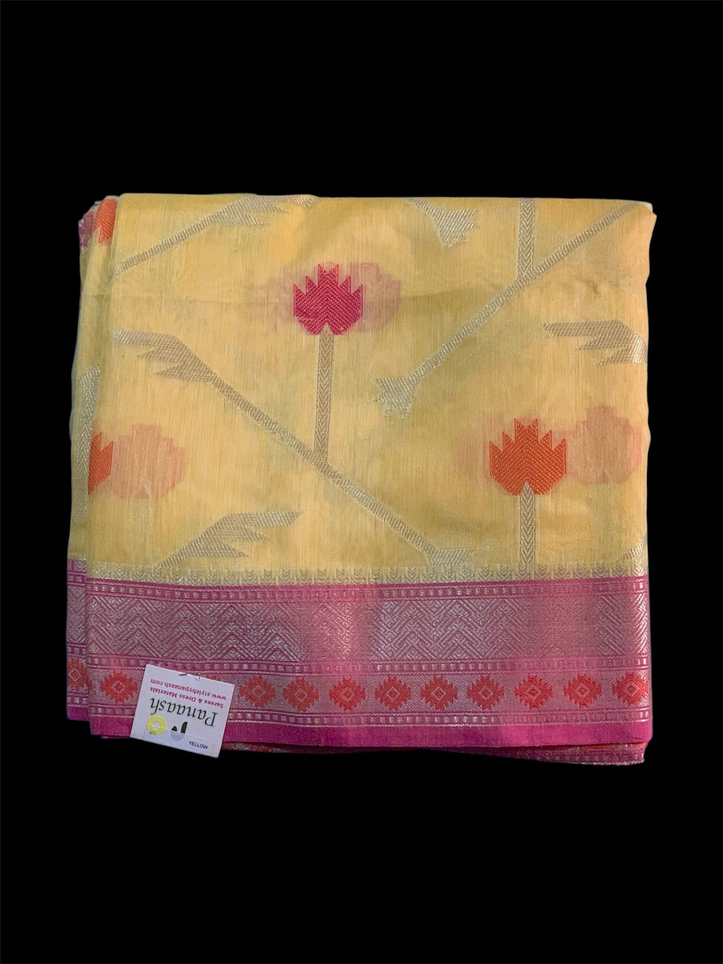 Yellow Linen Readymade/Easy Saree