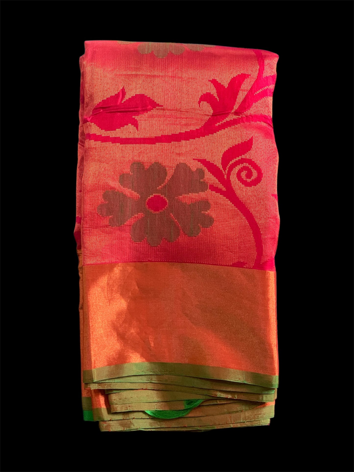 Pink Pure Kanchipuram Silk Readymade/Easy Saree