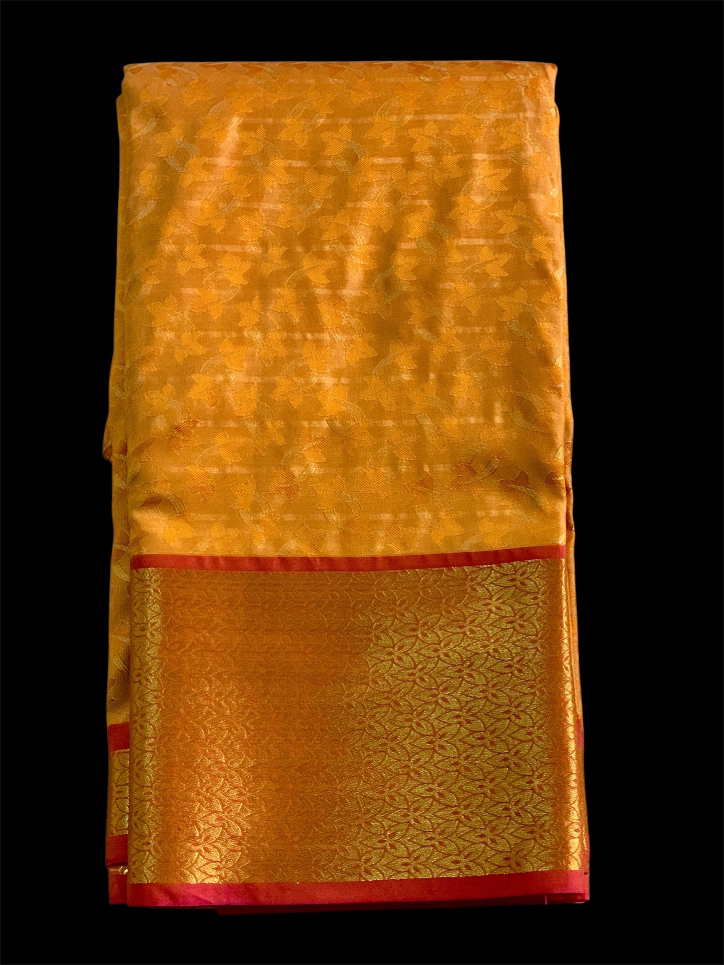 Mustard Yellow Color Kanjivaram Readymade/Easy Saree by Stylebypanaash