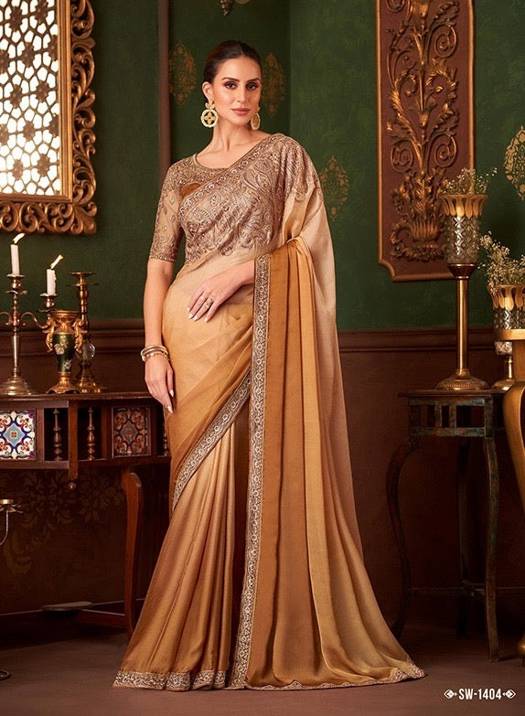 Tuscany Color Cocktail Readymade Saree