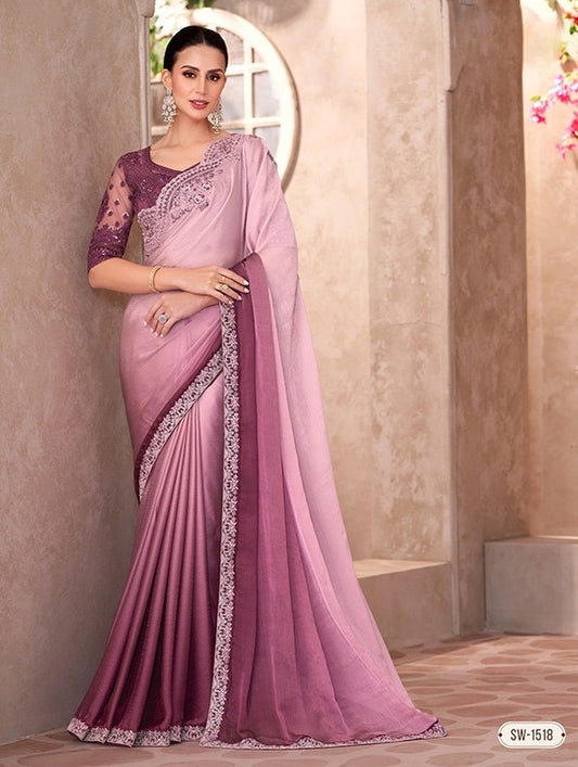 Multicolor Cocktail Party Wear Readymade Saree