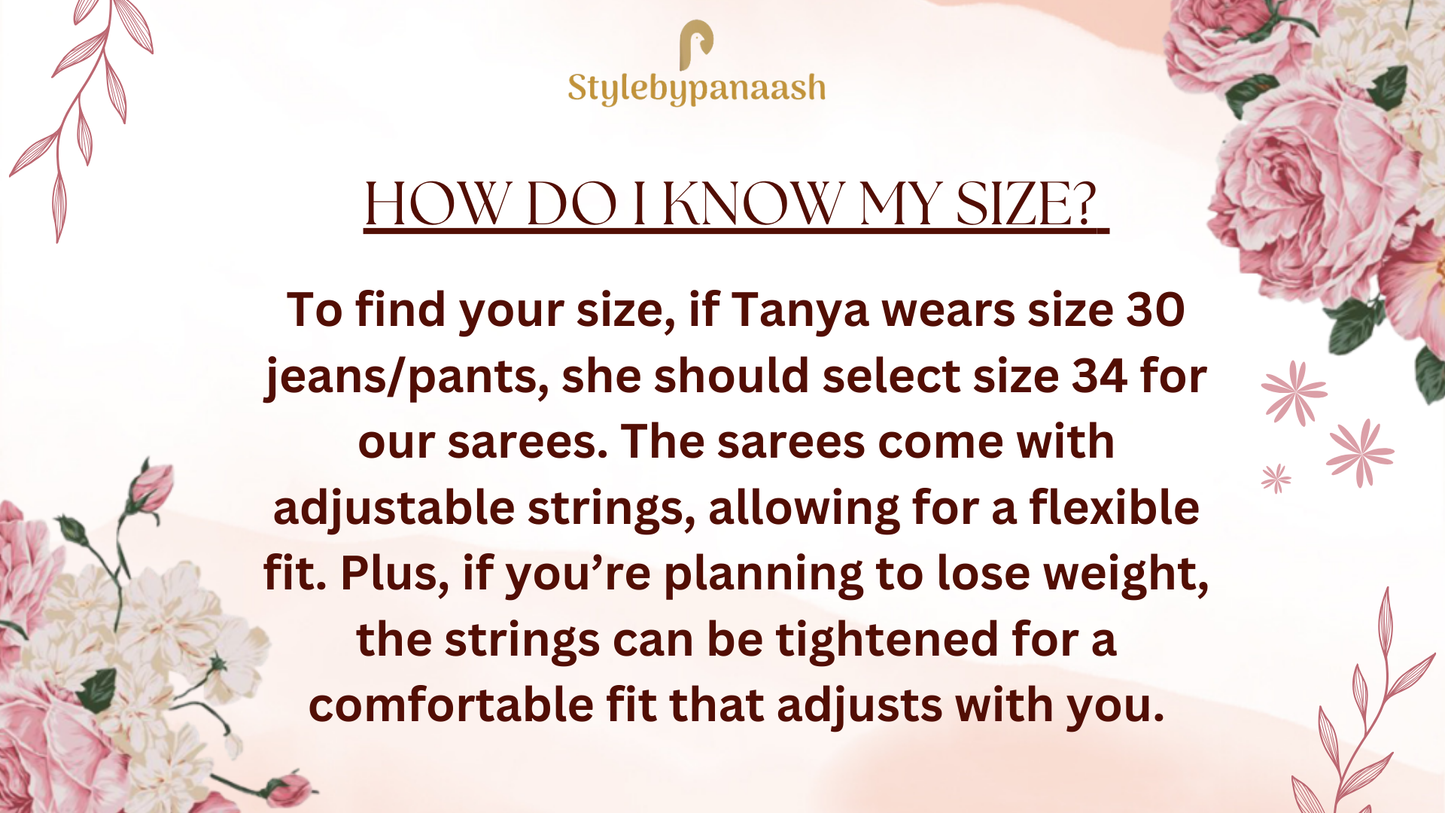 Golden Banarasi Readymade/Easy Saree