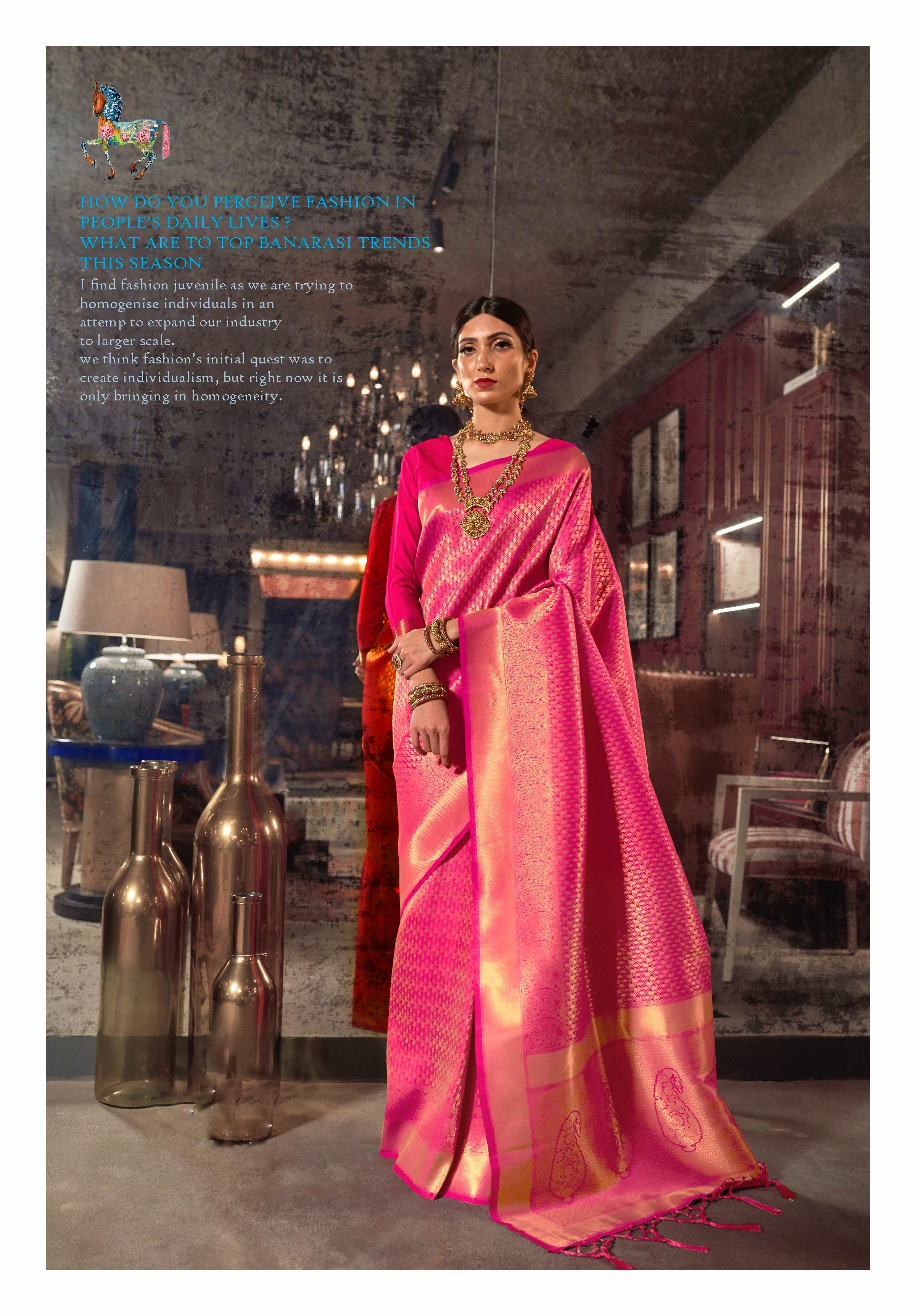 Banarasi Soft Silk Paithani Saree with fancy meena & zari weaves all over -  sethnik.com