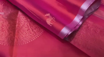 Pink Coimbatore Pure Silk Saree